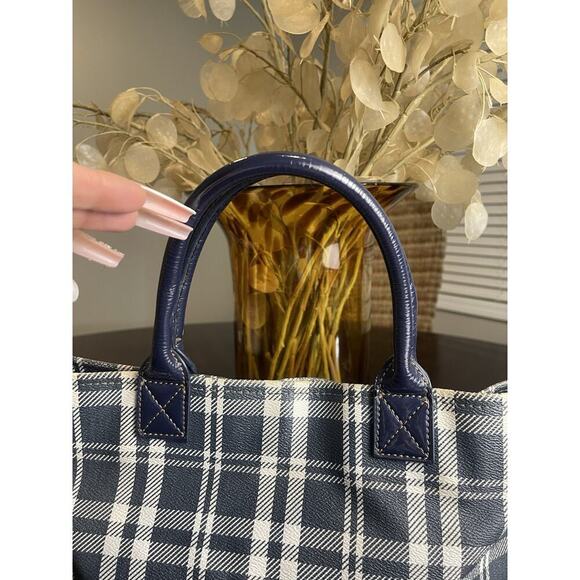 New With Tag Tommy Hilfiger Plaid Bag Satchel Fabric Purse Super Cute! Rare Y2K - Picture 5 of 11